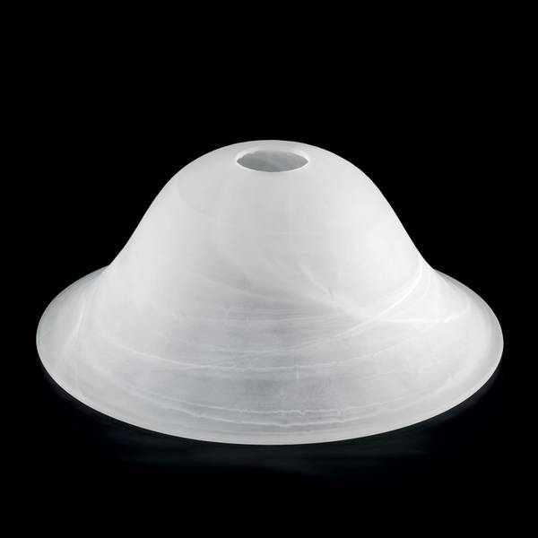 Glasschirm LUDO Weiß - Glas - 27 x 12 x 27 cm
