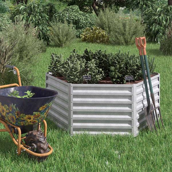 Hochbeet  39660 Silber / Grau - Silbergrau