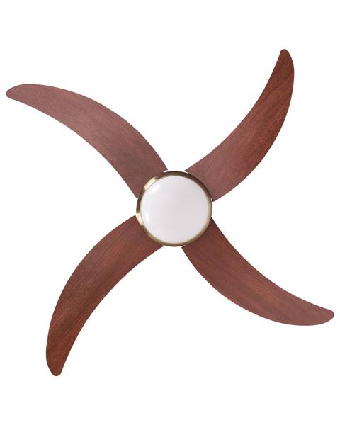 Deckenventilator CHACANA 2-tlg Braun - Metall - 132 x 53 x 132 cm