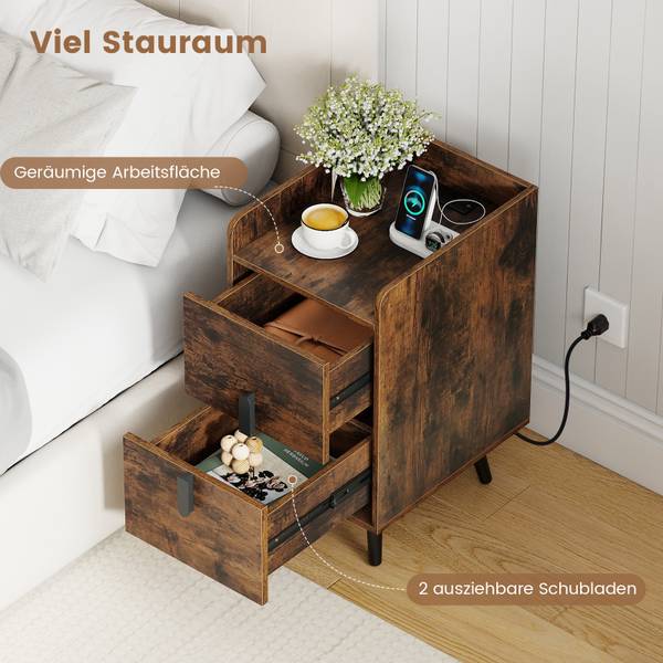 Nachttisch TG33303PQ Dunkelbraun