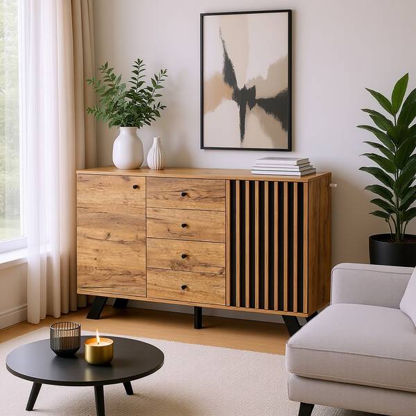 Sideboard Breaker Braun - Holzwerkstoff - 120 x 75 x 38 cm