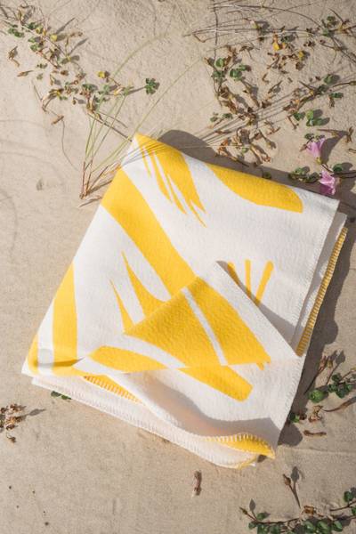 Baumwolldecke LINO Gelb
