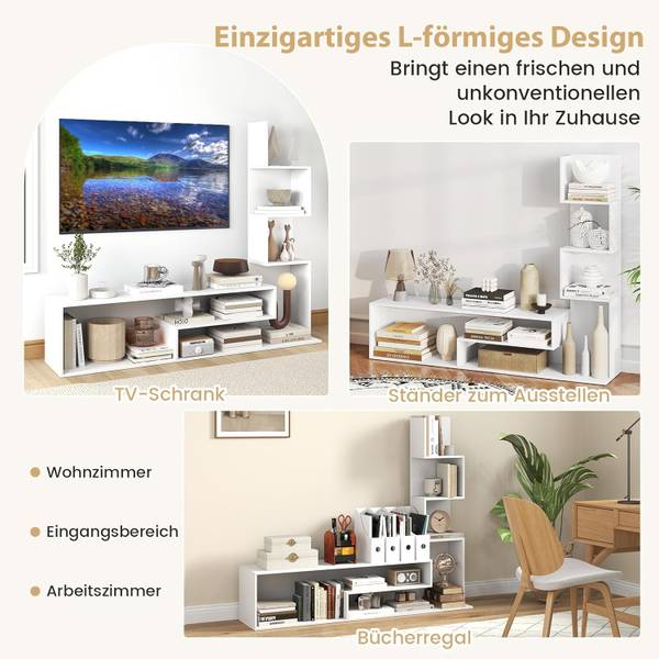 TV Lowboard TH32924 Weiß