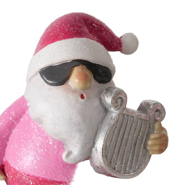 Weihnachtsmann Figuren Matthew 2er Set Pink - Kunststoff - 7 x 16 x 10 cm