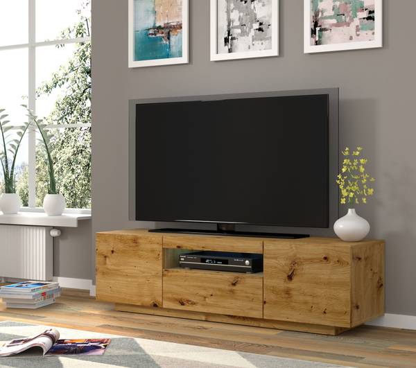 TV Lowboard Aura 150 Eiche Dekor - Breite: 150 cm