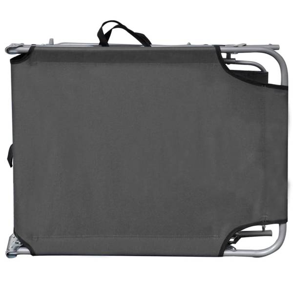 Sonnenliege 3005313 Grau - Stahl - 58 x 27 x 189 cm
