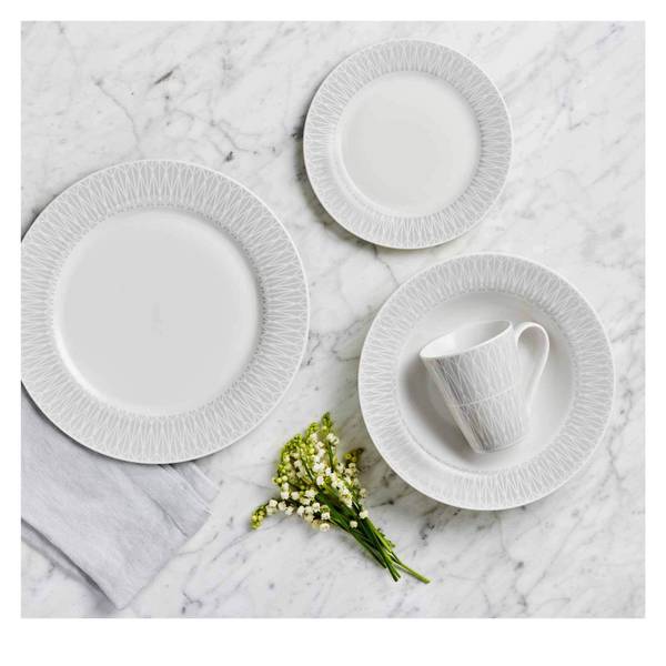 Dinner-Set Zenith 16er Set Grau - Pinie - 16 x 28 x 39 cm