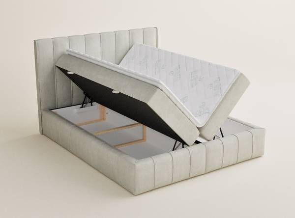 Boxspringbett Moretti Creme - Liegefläche Breite: 180 cm