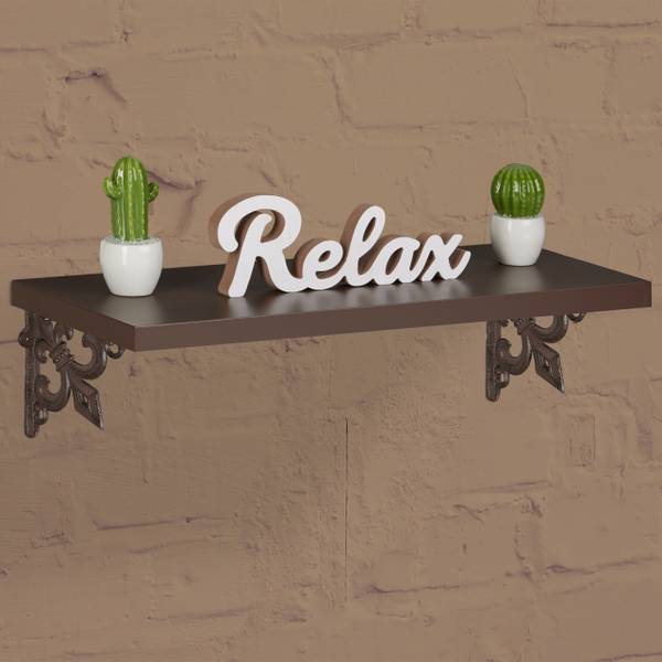 Regalwinkel Gusseisen antik 2er Set Braun