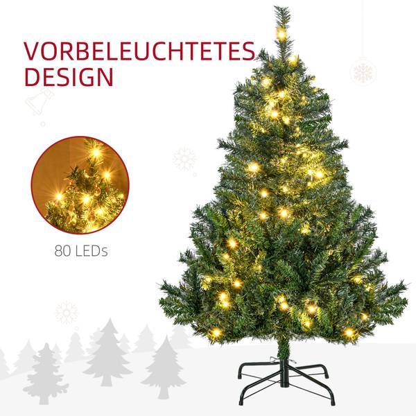 Künstlicher Weihnachtsbaum 830-185V01 Grün - Kunststoff - 75 x 120 x 75 cm