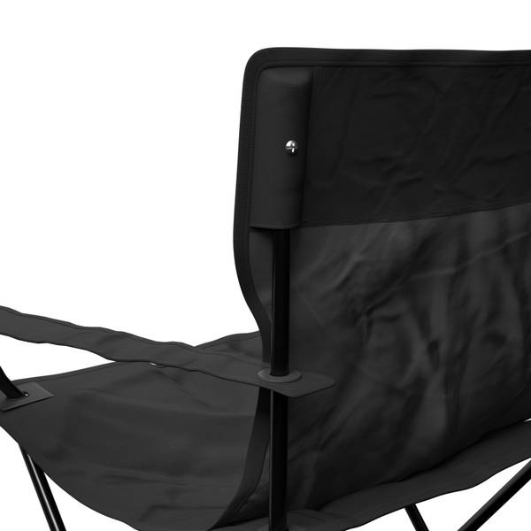 Campingsessel BLACKY Schwarz - Metall - Textil - 80 x 80 x 51 cm