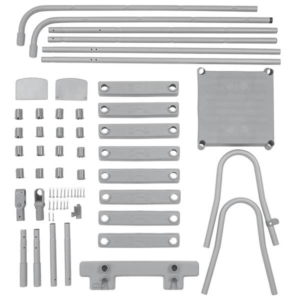 Poolleiter 3202667 Grau - Stahl - 1 x 132 x 1 cm