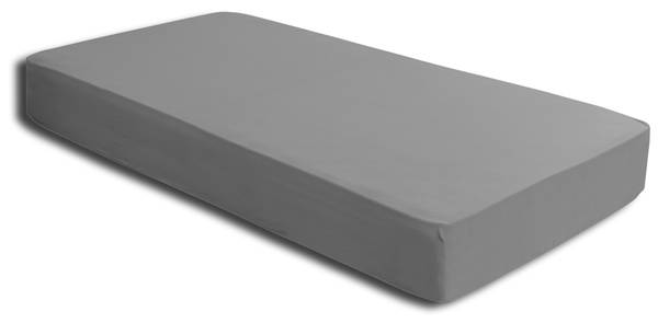 Spannbettlaken grau 180-200x200 cm Heavy Grau - Jersey - 200 x 4 x 200 cm