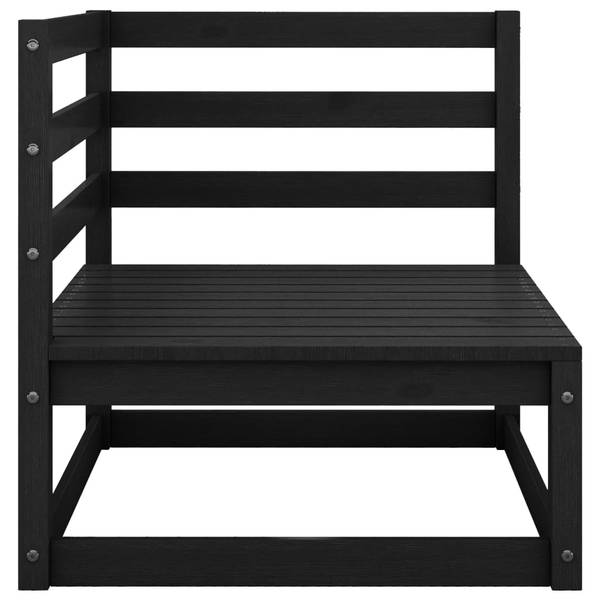 Salon de jardin 3009846-1 (lot de 11) Noir - Pin - 70 x 30 x 70 cm