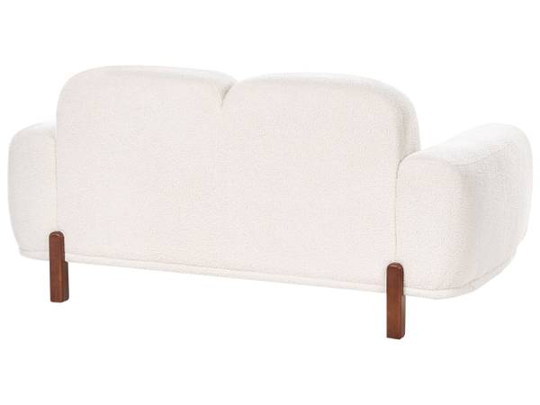 2-Sitzer Sofa ODNES Braun - Weiß - Bambus - 168 x 81 x 90 cm