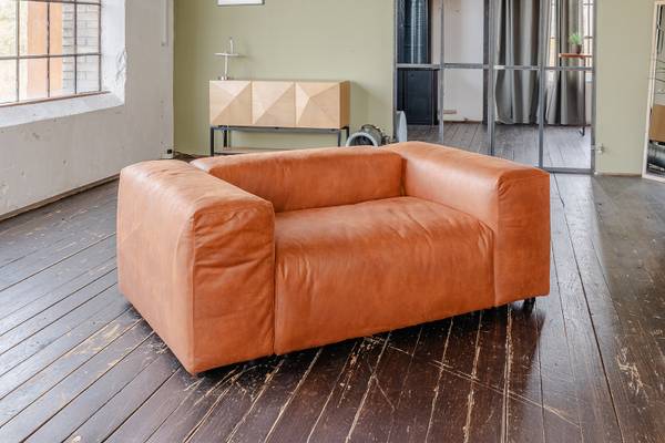 Sessel MIA Braun - Webstoff - Polypropylen - Vinyl - 192 x 72 x 120 cm