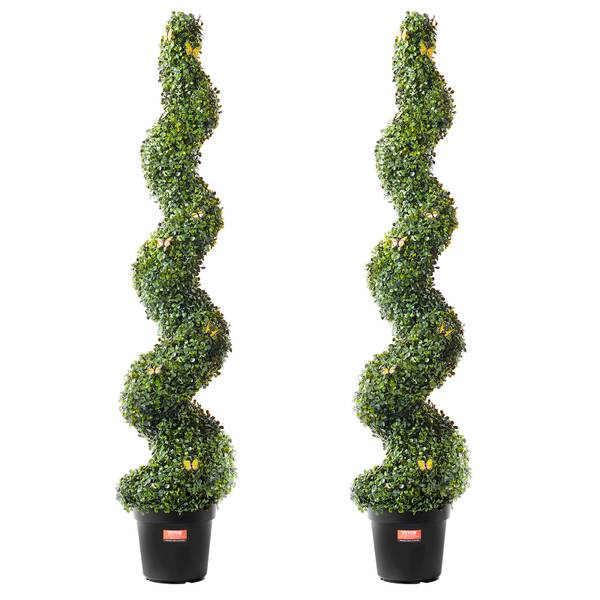 Kunstbaum Buchsbaum 152.4cm 2er-Set Grün - Kunststoff - 46 x 37 x 94 cm