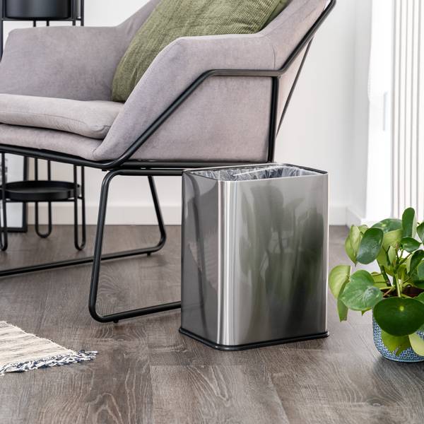 Papierkorb 81004 Silber - 29 x 37 x 23 cm