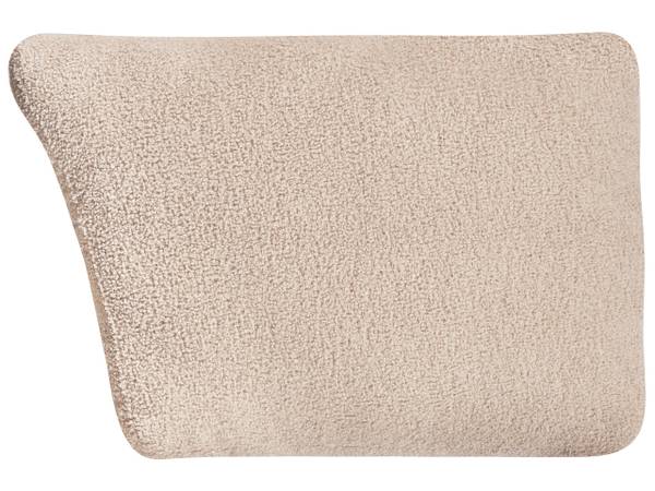 Canapé d'angle côté droit MESNALI Beige - Noir - 268 x 268 cm