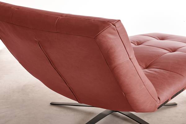 Relaxliege LETICIA Rot