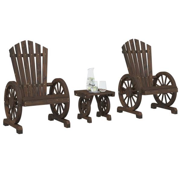 Loungeset 3032799-1 set van 3 bruin