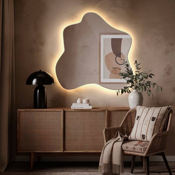 Dekospiegel Light Blotta 77 x 77 cm