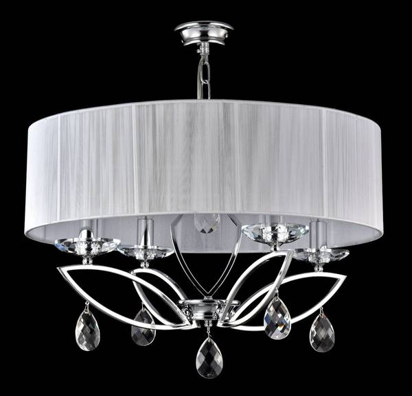 Kronleuchter Miraggio 2 Grau - Metall - 56 x 47 x 56 cm