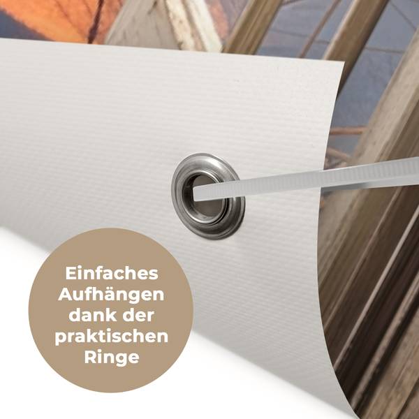 GARTENPOSTER Abendstrand 120 x 160 cm