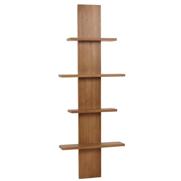 Étagère murale en teck M72 Marron - Teck - 56 x 151 x 15 cm
