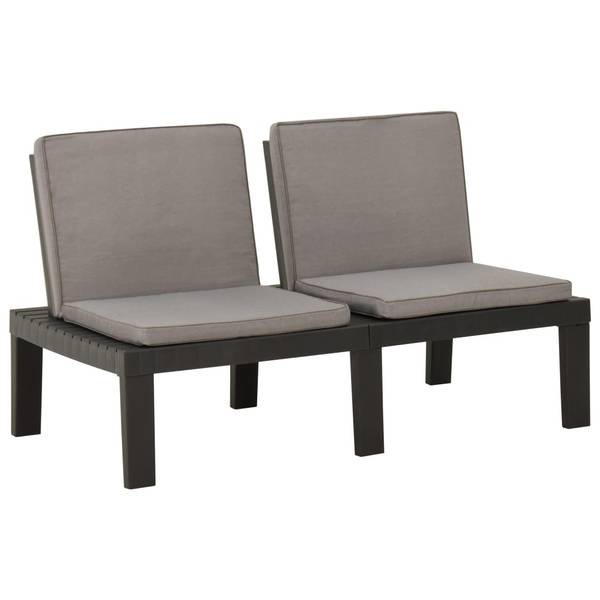 Garten-Lounge-Set 3006073 (3-teilig) Anthrazit - Grau