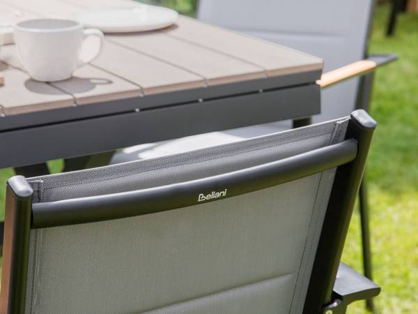 Eettafel FANES bruin - grafietkleurig - grijs