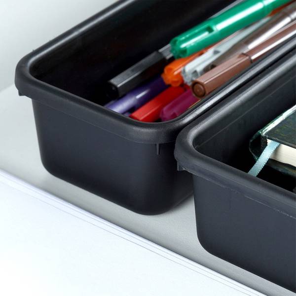 Schubladen Organizer 8er Set 568012 Schwarz - Kunststoff - 16 x 5 x 24 cm