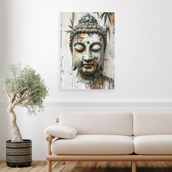 Wandbild Buddha 30 x 45 cm