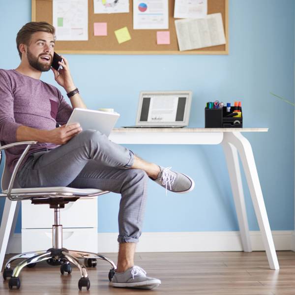 Schreibtisch Organizer in Lederoptik Schwarz - Weiß - Papier - Kunststoff - Textil - 23 x 12 x 11 cm