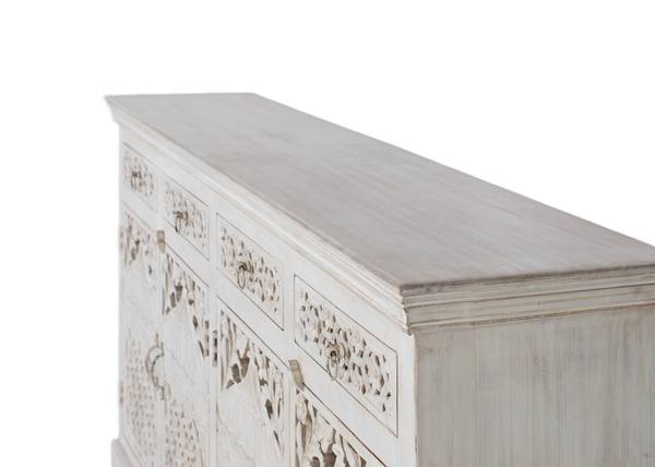 Sideboard 1684 Braun - Massivholz - 40 x 90 x 180 cm