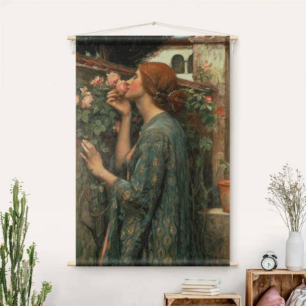 Wandteppich Die Seele der Rose 90 x 135 cm