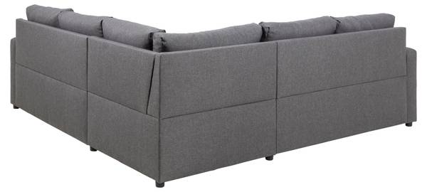 Ecksofa Sacramento Grau - Textil - 228 x 85 x 228 cm