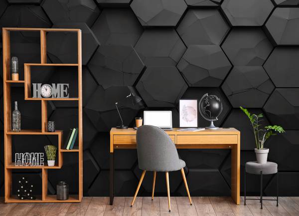 Fotobehang hexagons gaming 16083VX 200 x 140 cm