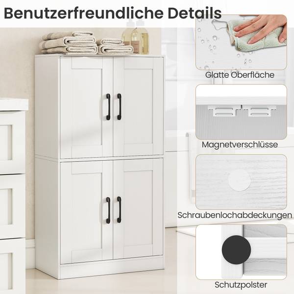 Küchenschrank VH34172 Weiß - Holzwerkstoff - 30 x 110 x 60 cm