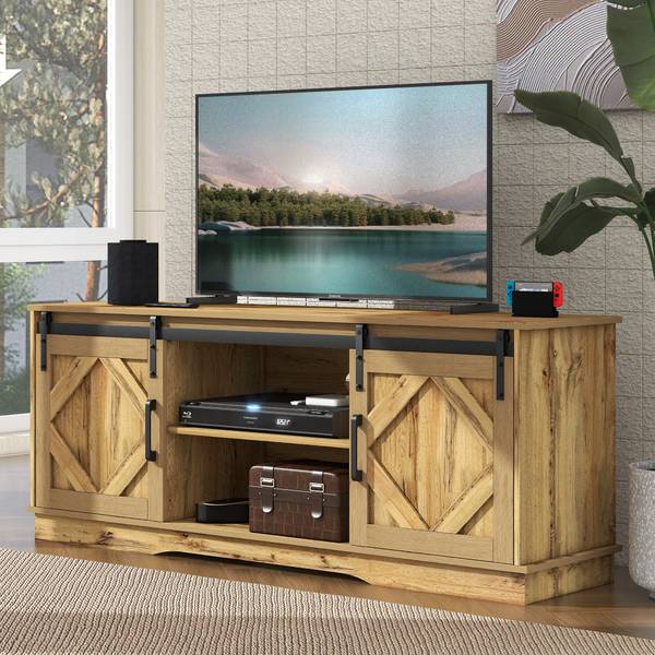 TV-Lowboard Astraios Ⅳ Schwarz - Braun - Holz