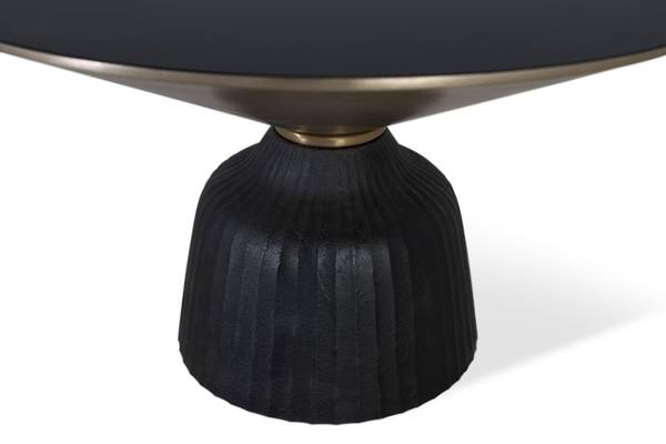 Table à manger 1635 Doré - Métal - 76 x 44 x 76 cm