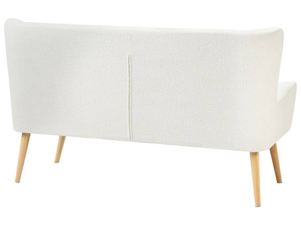 2-Sitzer Sofa SKIBBY Braun - Weiß - Naturfaser - 160 x 95 x 60 cm