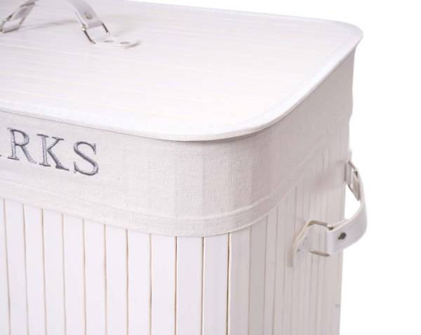 Wäschekorb C21 Cremeweiß - Weiß