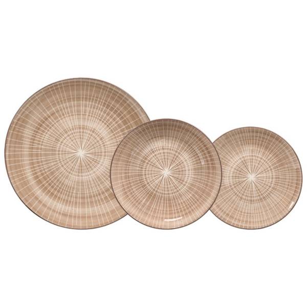 Tellerset 14008 12er Set Braun - Keramik - 28 x 17 x 28 cm