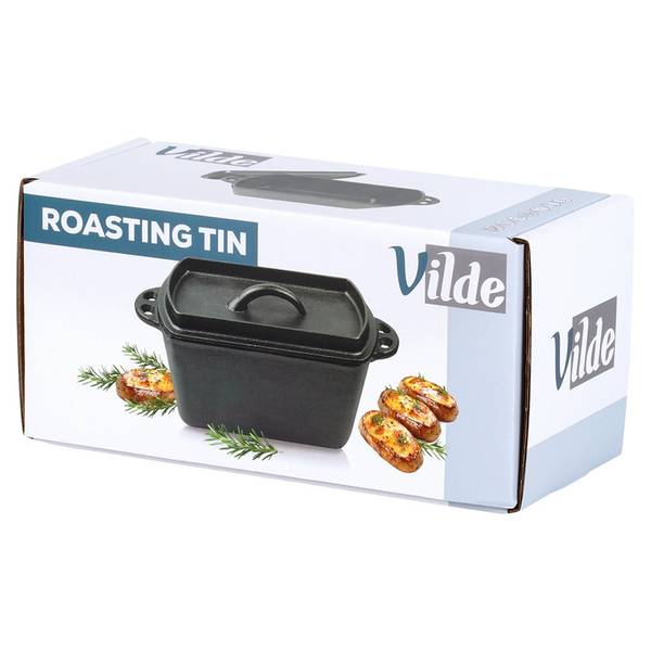 Brotbackform 279052 Schwarz - Gusseisen - 12 x 12 x 27 cm