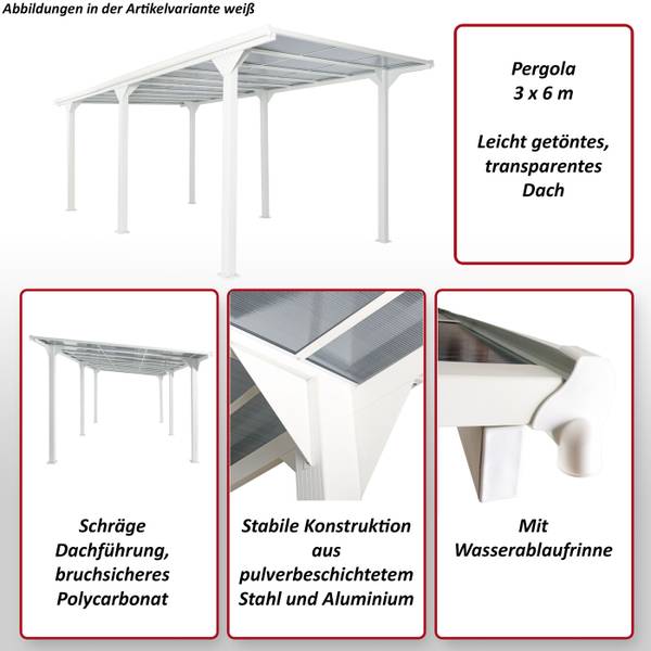 Alu-Carport O23 Anthrazit