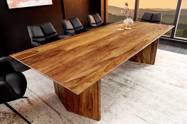 Esstisch DIAMOND Braun - Sheesham - 240 x 76 x 100 cm