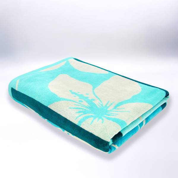 Strandtuch Miyako Blau - Textil - 90 x 1 x 170 cm