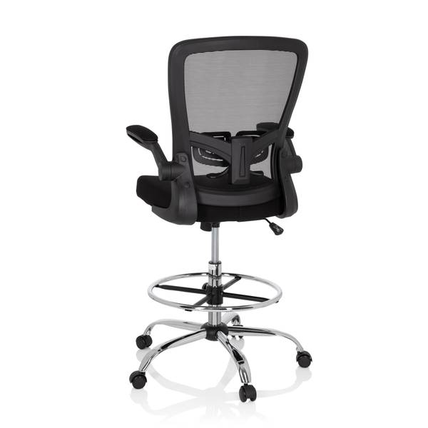Bürodrehstuhl VENDO WORK Schwarz - Polyester - 58 x 125 x 60 cm