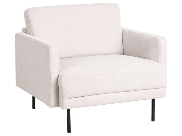 Set de canapés BREDA Beige - Noir - Textile - 85 x 45 x 250 cm